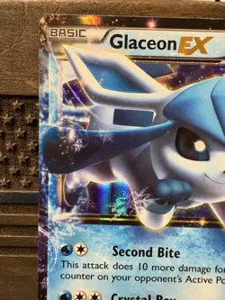 Glaceon EX Ultra Rare Card 20/124 XY Fates Collide 2016 LP - Image 2