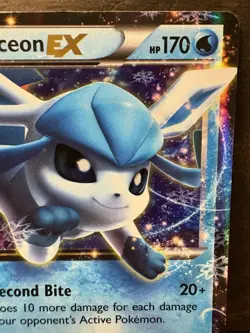 Glaceon EX Ultra Rare Card 20/124 XY Fates Collide 2016 LP - Image 3