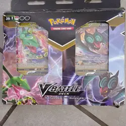 Pokemon TCG V Battle Deck Rayquaza vs Noivern Starter Deck Sealed 120 Cards - Image 1