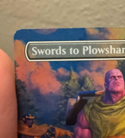 Magic the Gathering PSA Magazine Promo Swords to Plowshares Thanos - Image 3