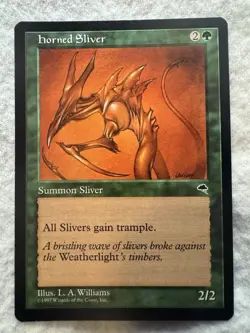 MTG - Horned Sliver - Never Played! - Tempest #234 - NM+ - Uncommon - EN - Reg - Image 1