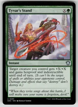Tyvar's Stand Uncommon Commander: Secrets of Strixhaven 291 MTG Near Mint 2026 - Image 1