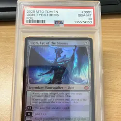 PSA 10 Gem Ugin, Eye of the Storms Promo Pack: Tarkir: Dragonstorm Foil #001 - Image 3