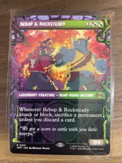 Bebop & Rocksteady (Showcase) Teenage Mutant Ninja Turtles MTG Regular Near Mint - Image 1