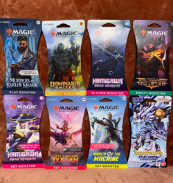 9 x Magic The Gathering Sealed Booster Pack Lot Collection - Image 1