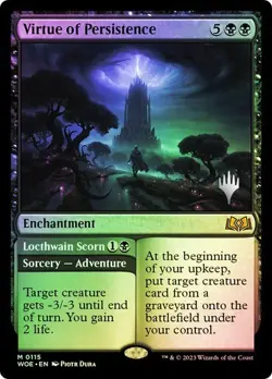 Virtue of Persistence *FOIL Promo* - WOE - NM - Magic The Gathering - MTG - Image 1