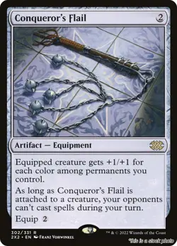 MTG Conqueror's Flail 302 Double Masters 2022 NM Magic - Image 1