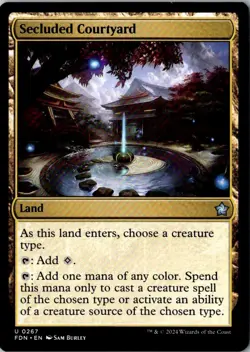 2024 MTG Foundations Secluded Courtyard Core/Uncommon #267 - Image 1