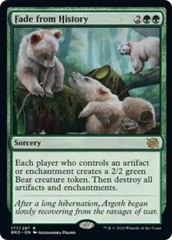 Fade from History 177 R The Brothers' War Magic: The Gathering Foil NM/M - Image 1