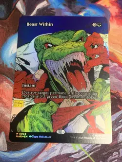 Beast Within (Borderless) Marvel Universe Eternal Foil MTG Magic: The Gathering - Image 1