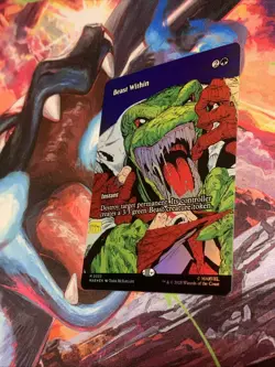 Beast Within (Borderless) Marvel Universe Eternal Foil MTG Magic: The Gathering - Image 2