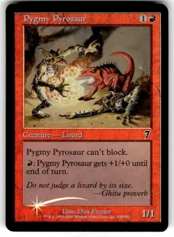Pygmy Pyrosaur 7th Edition Foil MTG NM - Image 1