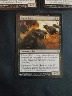 3x Septic Rats Mirrodin Besieged NM Magic The Gathering MTG Tcg See Pics ** - Image 4