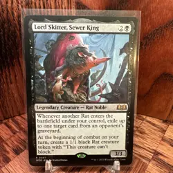 MTG Magic the Gathering Lord Skitter, Sewer King (97/515) Wilds of Eldraine LP - Image 1