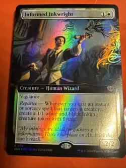 Informed Inkwright - Mtg: Secrets of Strixhaven (SOS). R 0311 *full art - Image 2