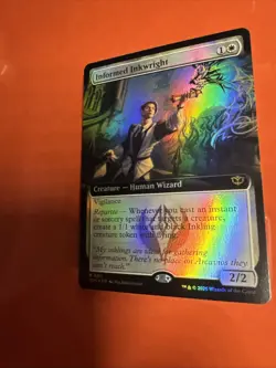 Informed Inkwright - Mtg: Secrets of Strixhaven (SOS). R 0311 *full art - Image 3