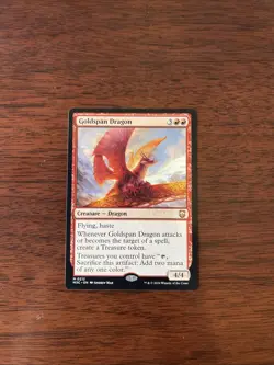 Magic The Gathering Goldspan Dragon 212 Mythic LP - Image 1