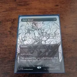 Dark Ritual, #2020, Rainbow Foil, Inks, MTG, Secret Lair, Marvel’s Spider-Man. - Image 1