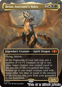 Betor, Ancestor's Voice (Borderless) [TDC - 1FoilMagicNM - Image 1