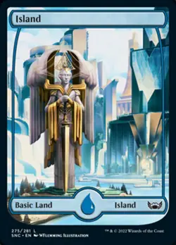 Island (275) FOIL - MTG Streets of New Capenna NM - Image 1