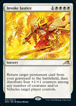 Invoke Justice - Foil MTG Kamigawa: Neon Dynasty NM - Image 1