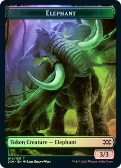 Elephant / Marit Lage Token Foil Double Masters NM MTG - Image 1