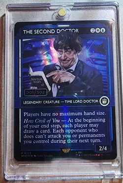 The Second Doctor - Serialized Rainbow Foil- Doctor Who Showcase MTG 001/502 - Image 1