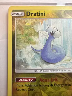 Reverse Holofoil Dratini (148) 148/236 Pokemon Common SM - Unified Minds Card NM - Image 3