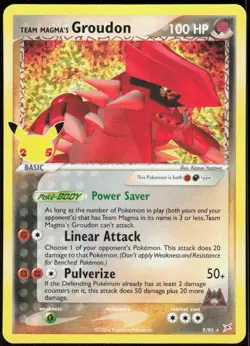 Team Magma's Groudon 9/95 Celebrations: Classic Collection Pokemon Holo NM - Image 1