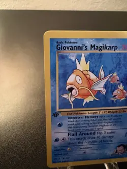 Giovanni's Magikarp 73/132 Gym Challenge English Pokemon 1st Edition MP - Image 2
