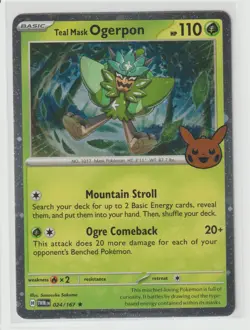 TEAL MASK OGERPON 024/167 RARE TWILIGHT MASQUERADE POKEMON NM/M - Image 1