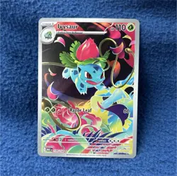 Nintendo Ivysaur 134/132 ME01 Mega Evolution Full Art Holo Illustration Rare - Image 1