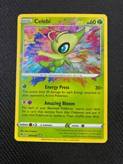 Celebi Amazing Rare Holo 009/185 Vivid Voltage Pokemon TCG Card (English) - Image 1