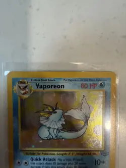 Vaporeon 12/64 Jungle Holo Rare Unlimited Edition Stage 1 HP 80 English - Image 2