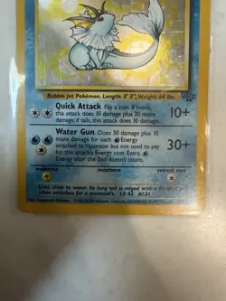 Vaporeon 12/64 Jungle Holo Rare Unlimited Edition Stage 1 HP 80 English - Image 3