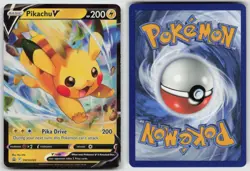 Pikachu V SWSH285 Holo Promo Sword & Shield Promo Pokemon Holo NM - Image 3