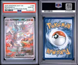 2025 POKEMON WHT EN-WHITE FLARE SIR RESHIRAM EX #166 PSA 10 - Image 3