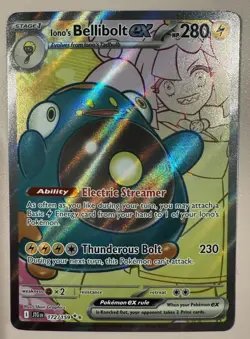 POKEMON TCG Iono's Bellibolt ex 172/159 Sv09: Journey Together Holo - Image 1