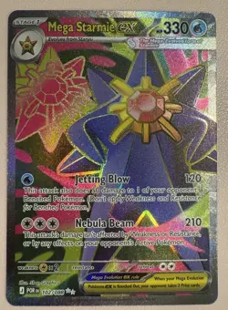 POKEMON TCG Mega Starmie ex 102/088 Me03: Perfect Order Holo - Image 1