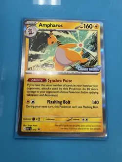 Ampharos - [Staff Stamped] MEP 075 - Chaos Rising Prerelease Promo - Image 2