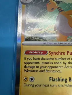 Ampharos - [Staff Stamped] MEP 075 - Chaos Rising Prerelease Promo - Image 5