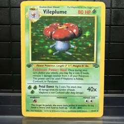 Pokemon TCG 1st Edition Vileplume Jungle 15/64 Holo Rare - Image 1