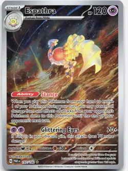 Pokemon Espathra 197/182 Illustration Rare Paradox Rift Pokemon Near Mint - Image 1