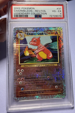 Pokemon Charmeleon 37/110 Legendary Collection Reverse Holo Foil PSA 4 - Image 1