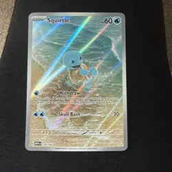 Pokemon Squirtle 170/165 Sv: Scarlet & Violet 151 Holo Illustration Rare 60 HP - Image 1