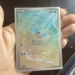 Pokemon Squirtle 170/165 Sv: Scarlet & Violet 151 Holo Illustration Rare 60 HP - Image 2