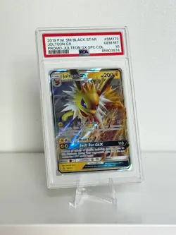 2019 POKEMON SM BLACK STAR PROMO JOLTEON GX #SM173 SM173 PSA 10 LOW POP:139!!! - Image 1