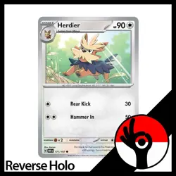 Pokemon TCG: Obsidian Flames - Reverse Holo - 171/197 - Herdier - Image 1
