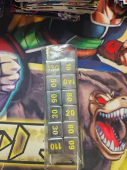 Pokemon Metal Dice Damage Counter Set (12pc Silver/Yellow Ink) - Image 1
