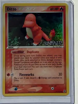 Pokemon Ditto Charmander 61/113 Reverse Holo (Stamped) - EX Delta Species MP+ - Image 1